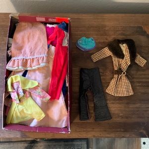 Some vintage and some handmade Barbie doll lot clothes